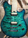 Custom blue burst Peavey EVH Wolfgang quilt top Guitar